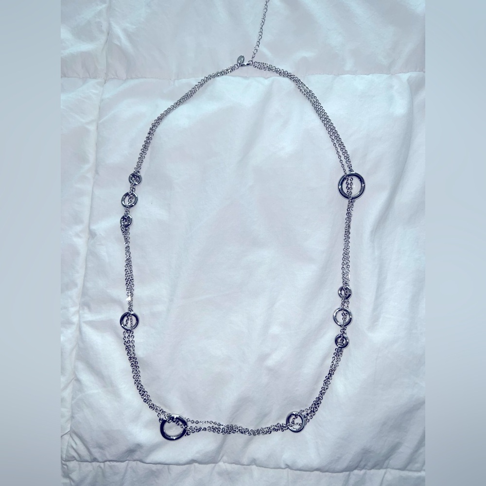 Lia Sophia long circle and chain necklace
